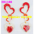 heats jewelry rhinestone earrings